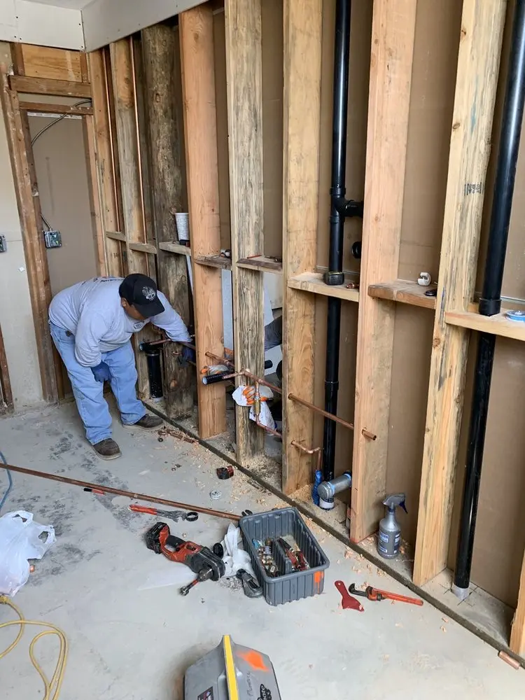 Commercial rough-in plumbing for Water Heater Replacement in Comfort Hill